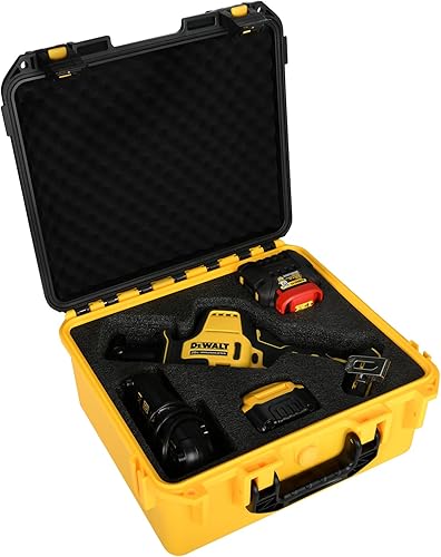 Funda para sierra recíproca Dewalt de 20 V: caja de herramientas impermeable para Dewalt DCS367 | DCS387 | DSC369, estuche de transporte rígido,