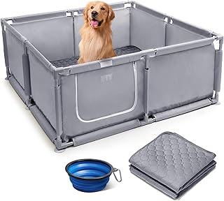 Whelping Box for Dogs and Puppies 48x48x18 inch Pet Whelping Box with Washable Pee