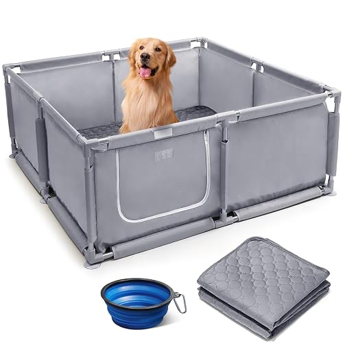 Whelping Box for Dogs and Puppies 48x48x18 inch Pet Whelping