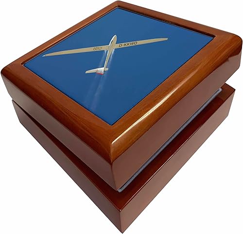 3dRose Glider airplane, Water Ballast, Santiago, Chile - SA05 DWA0066 - David Wall, Jewelry Box jb-85854-1