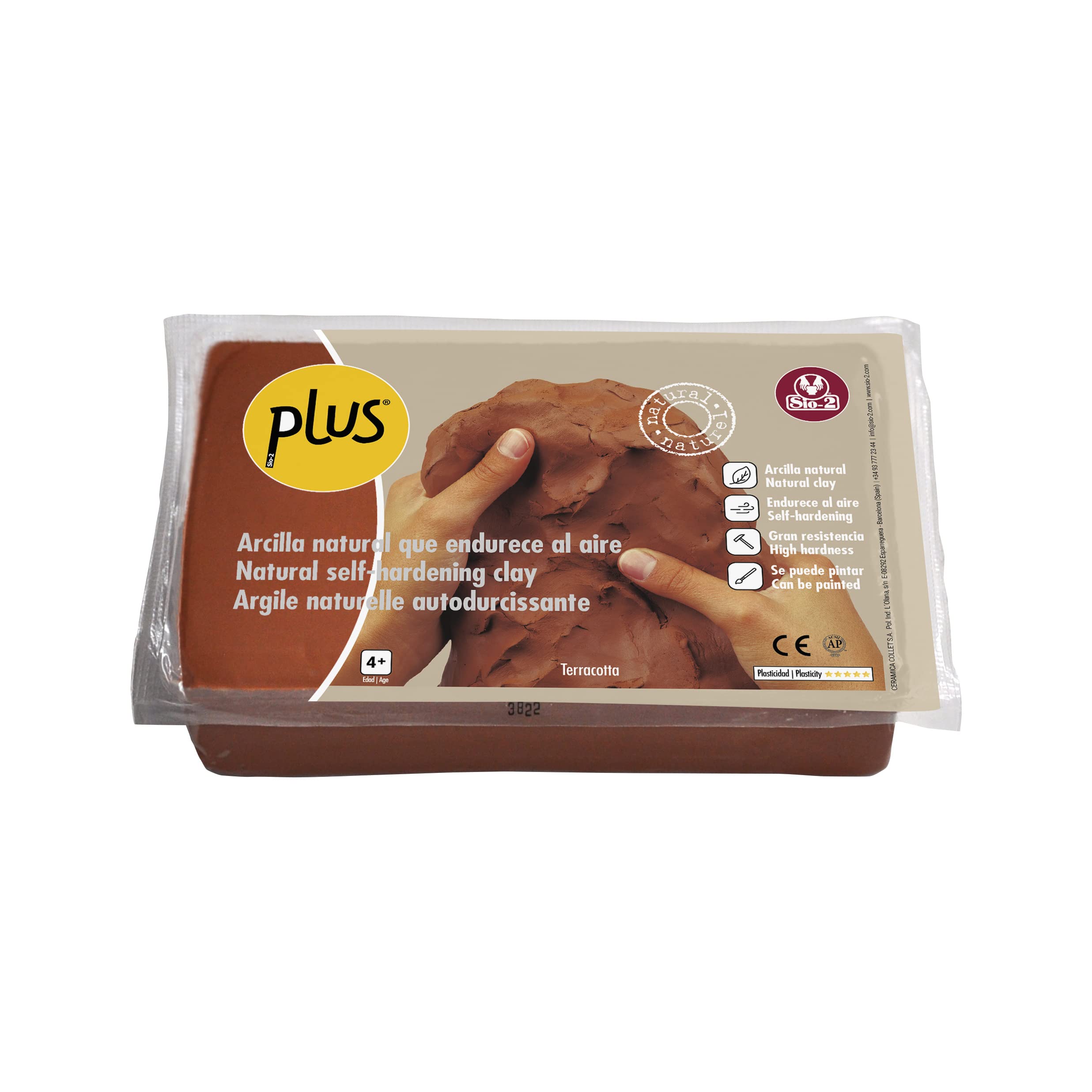 Sio-2 Terracotta Plus 1.5Kg Natural Self-Hardening Clay