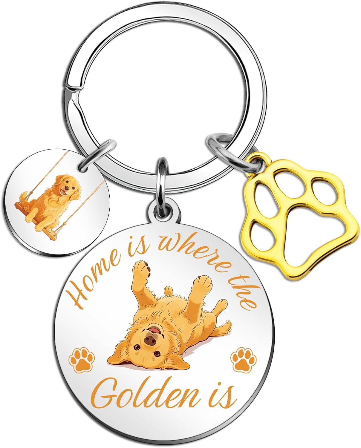 Dog Mom Mothers Day Gifts Golden Retriever Gift Cute Dog Keychain Christmas