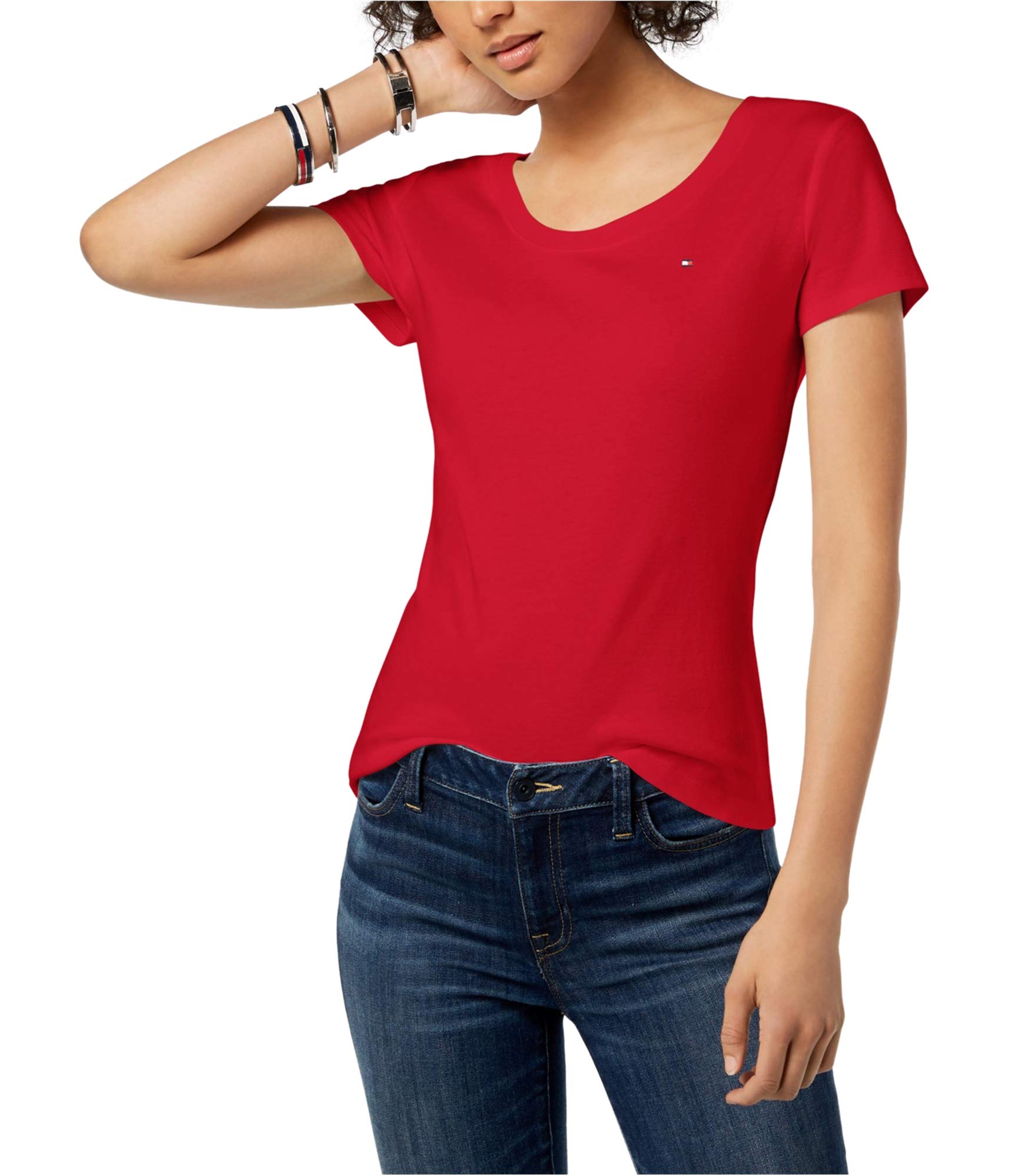 Tommy Hilfiger Women's Cotton Small-Logo T-Shirt