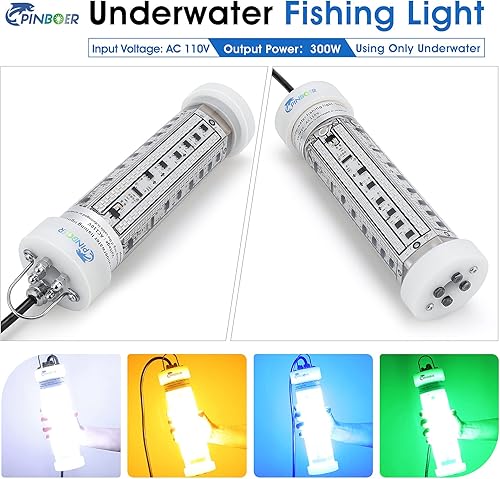 Miniatura 12 de Luz de pesca submarina 12 V 15000 LM 110 V 35000 LM verde, blanco, azul, amarillo, LED sumergible barco nocturno impermeable IP68 en agua dulce