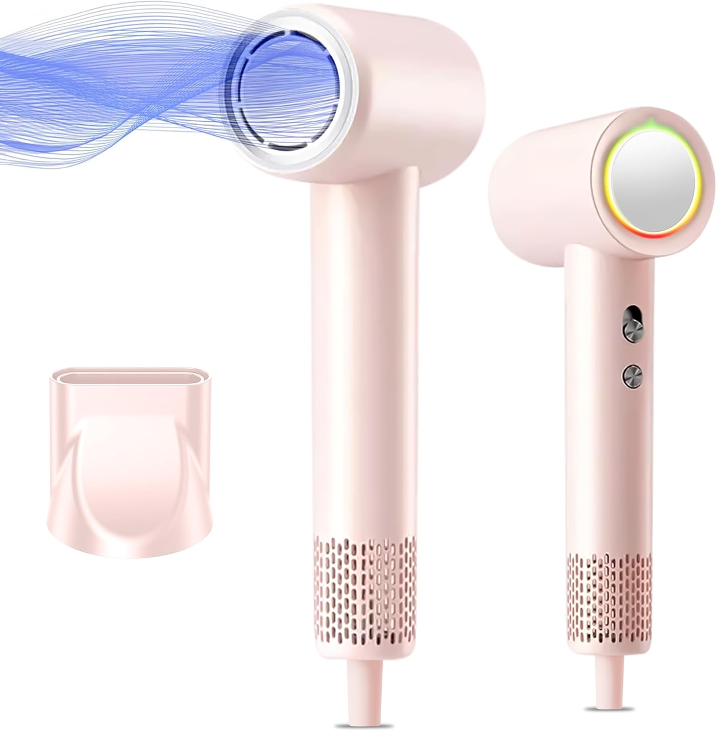 High-Speed Professional Hair Dryer with Negative Ion Technology – Lightweight, Low Noise Blow Dryer with Diffuser & Concentrator Nozzle, Salon-Quality for All Hair Types for Women/Men