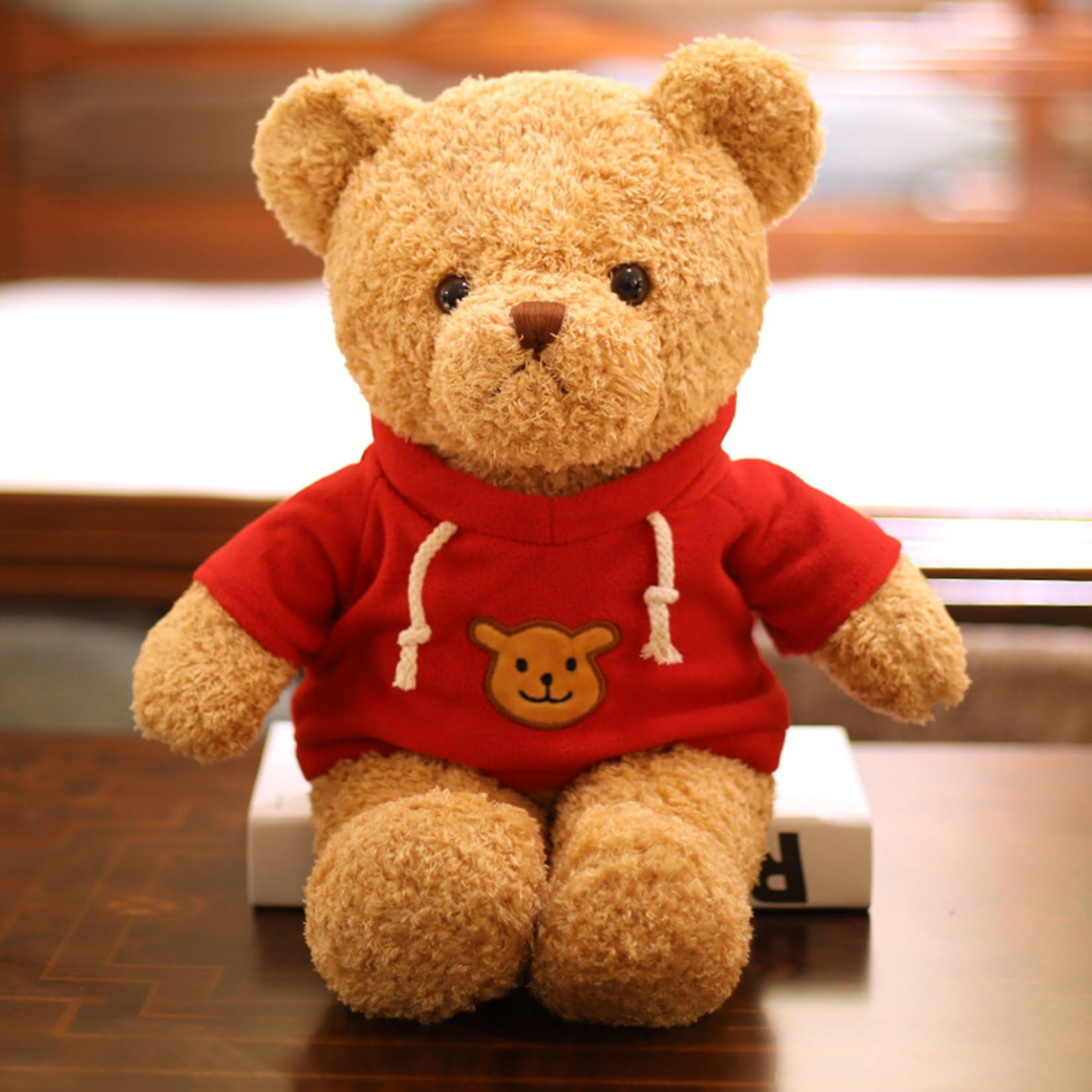 Amazon｜テディベア 熊ぬいぐるみ 縫い包み 70cm パーカーくま 抱き