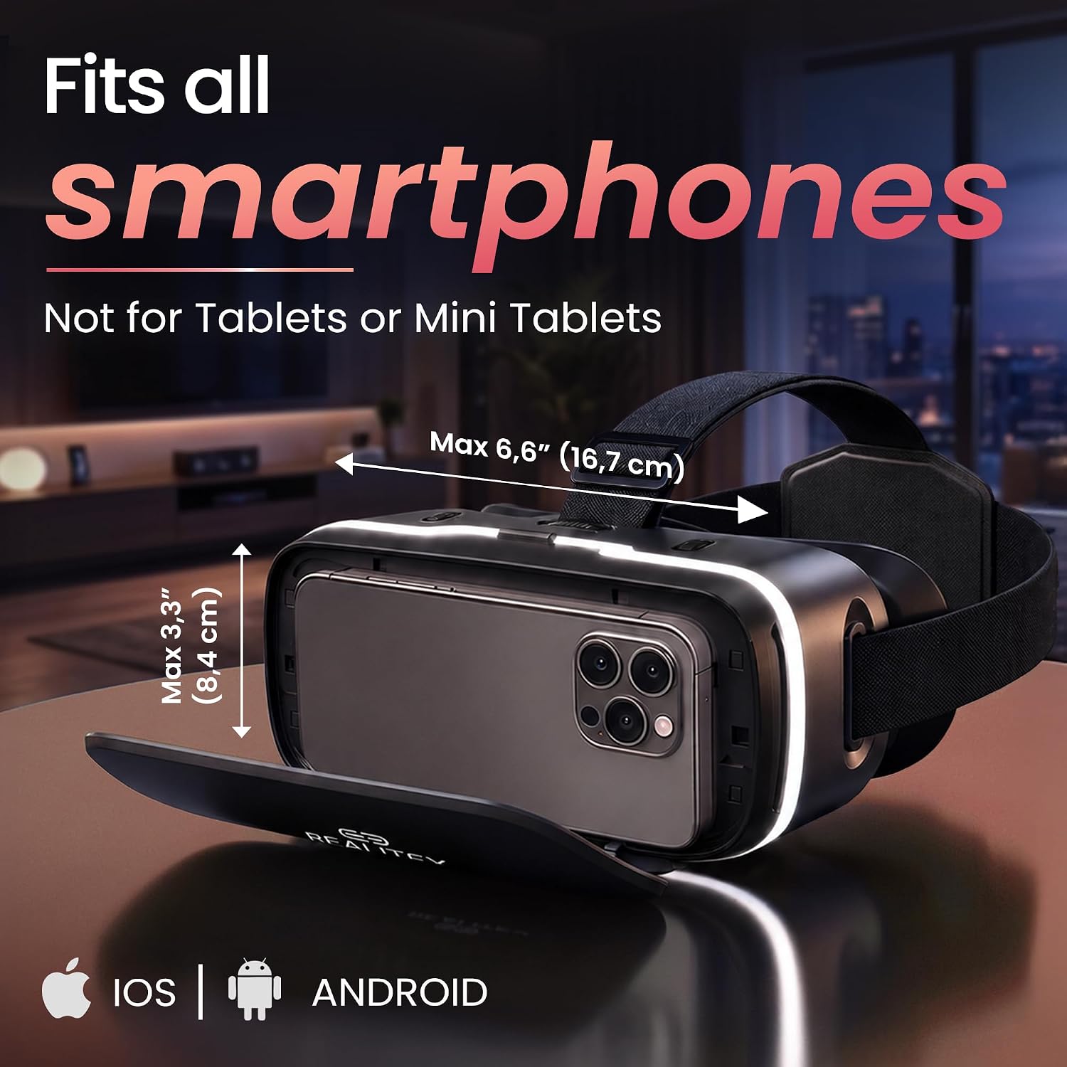 3D VR Headset for Kids + Android Remote - for iPhone & Android Phones | with 3D VR Videos & Apps Links | Virtual Reality Goggles Set for Beginners thumbnail