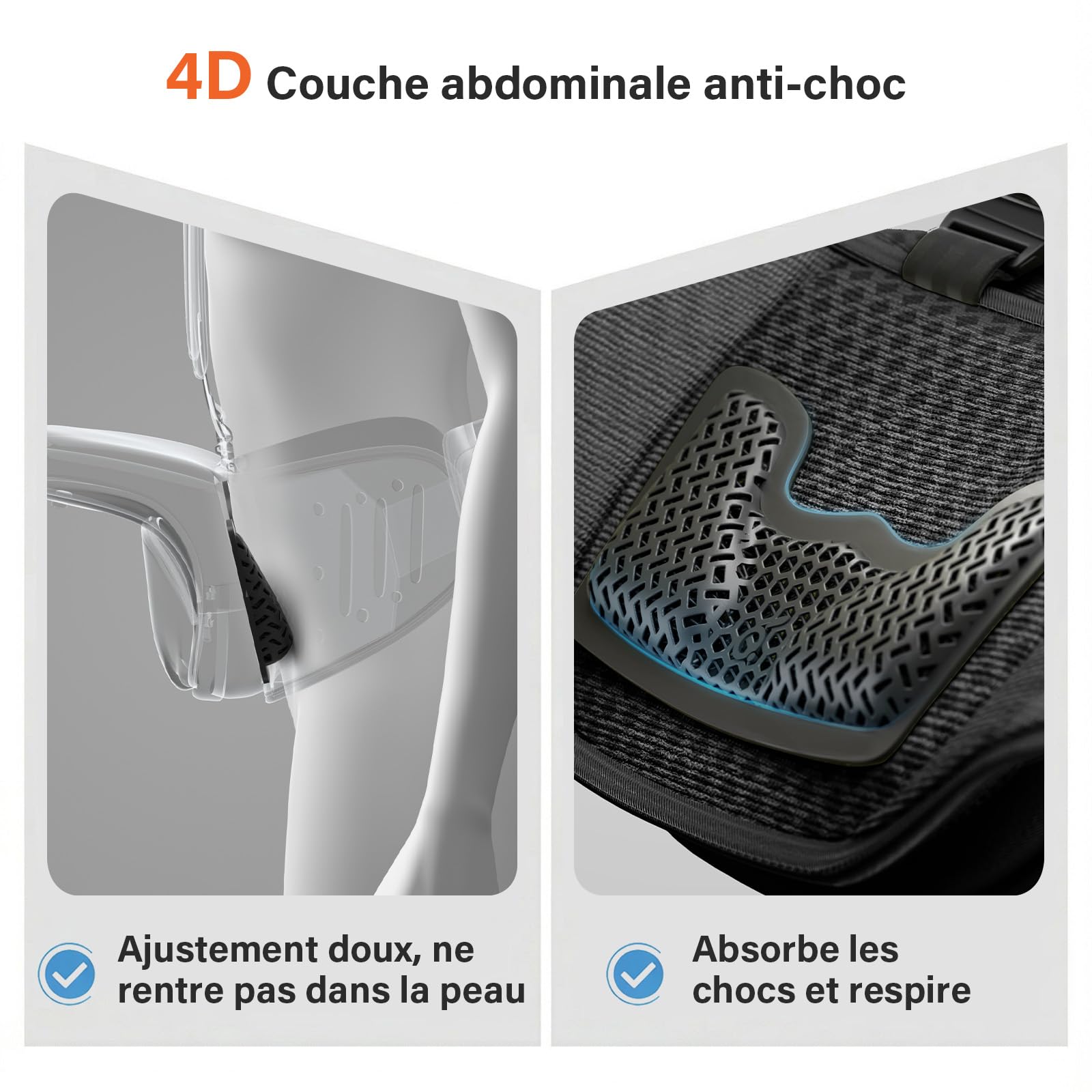 Porte-Bébé Ergonomique avec Siège de Hanche, 4D Respirante, Système 2-en-1 Multi-Positions, Confortable et Réglable, Noir