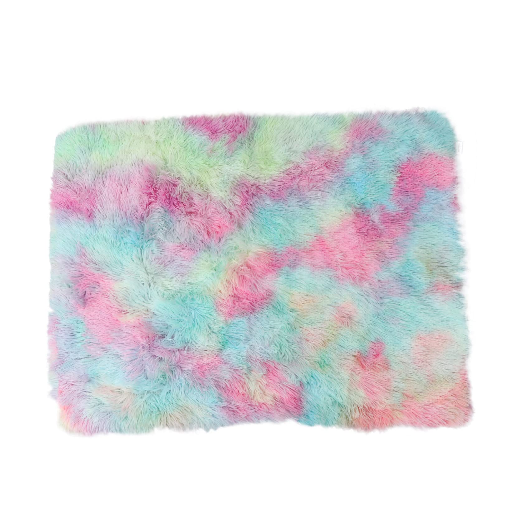 HANABASS Double Layer Plush Pet Blanket Mat Warm Cat Dog Cushion for Indoor Use Soft Cozy for Cages Sofas Cars and Rooms Vibrant