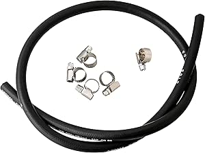 Diesel Schlauch 10m - Gummischlauch Mit Tüllen Für Öl, Benzin & Wasser