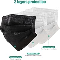 Vista 3 de Disposable Scented Face Masks 3-Ply Disposable Fog Level 3 Face Mask Individually Wrapped Face Mask for Adult