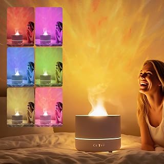 Humidificador de bebé con niebla fría para dormitorio, silencioso, con luz nocturna y proyector estrella, 500 ml, humidificador pequeño para el hogar, niños, niñas
