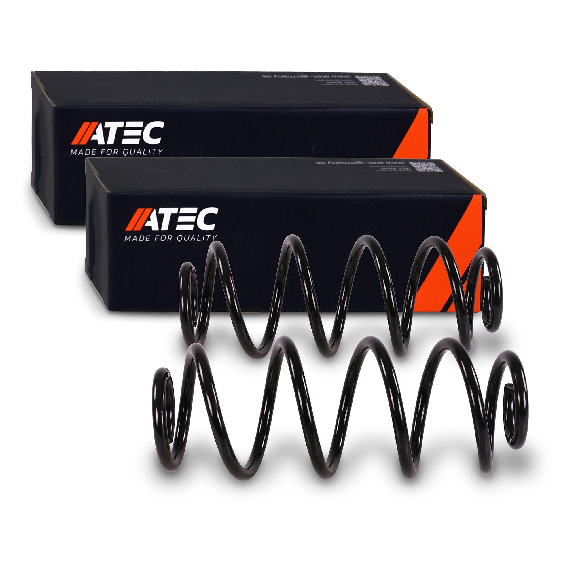 ATEC Germany 2x ressort de suspension arrière gauche droite | Compatible avec: PEUGEOT 207 CC, 207 SW, 207 SW Kasten/Kombi