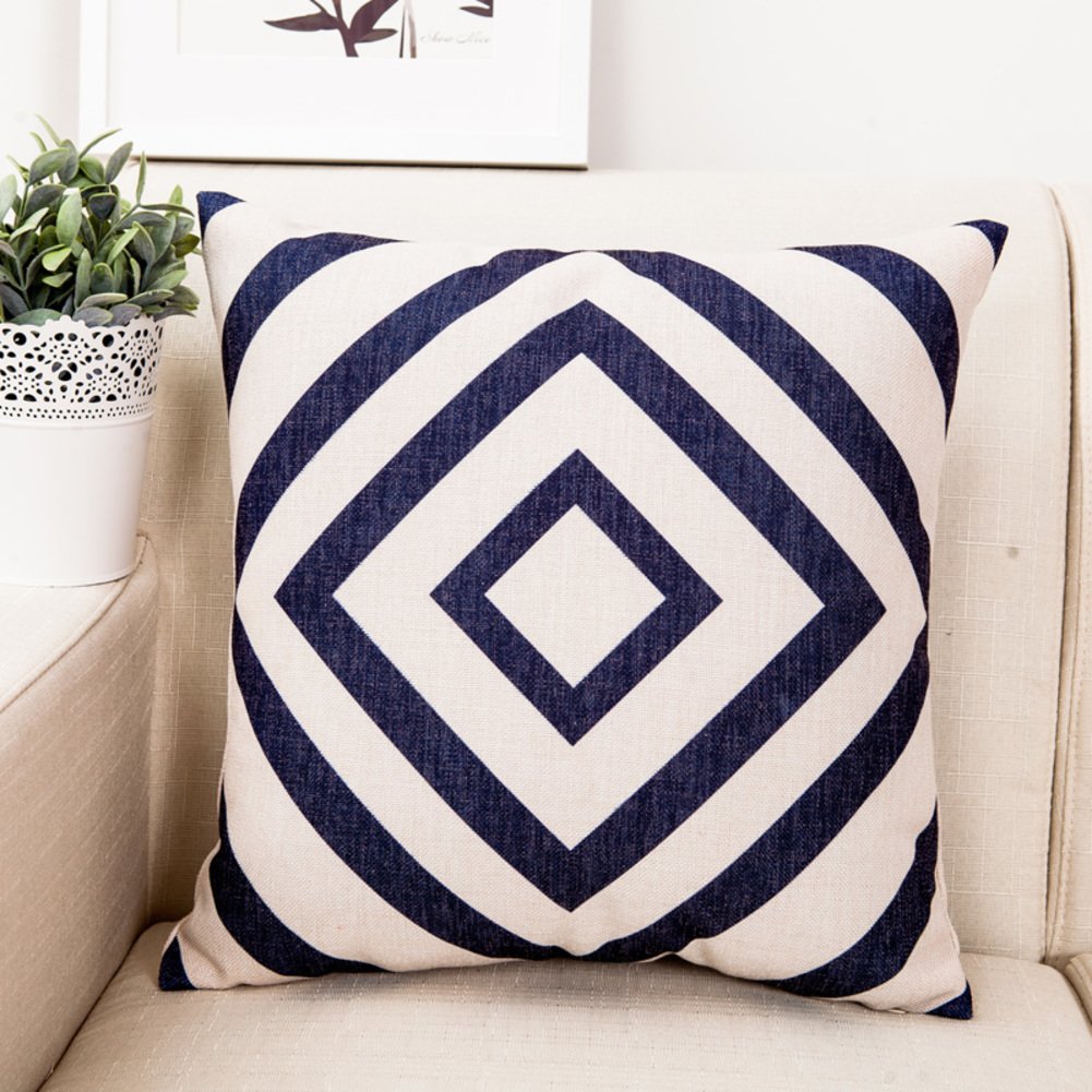 Coussin voiture bleu canapé bureau et oreiller Méditerranée orientale