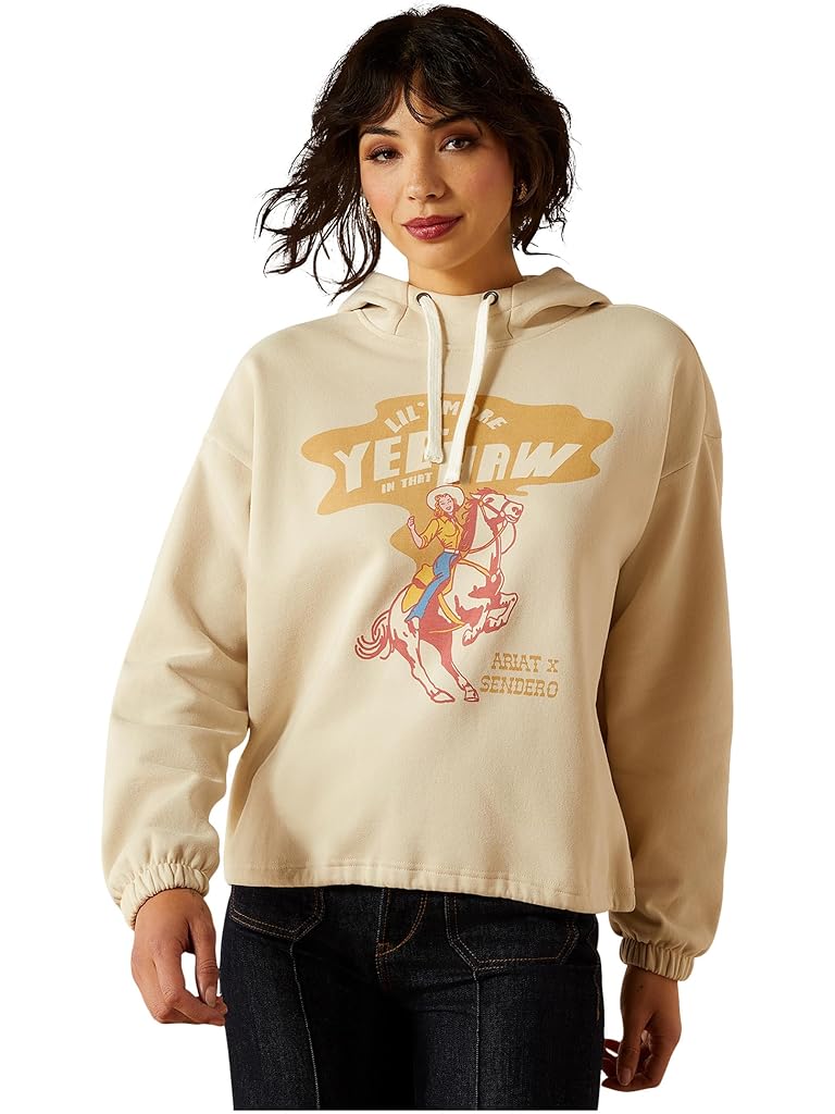 Pewter Ariat Essential Sendero Yeehaw Hoodie