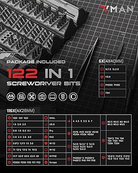 Amazon.com: VMAN 128 in 1 Electronics Precision Screwdriver