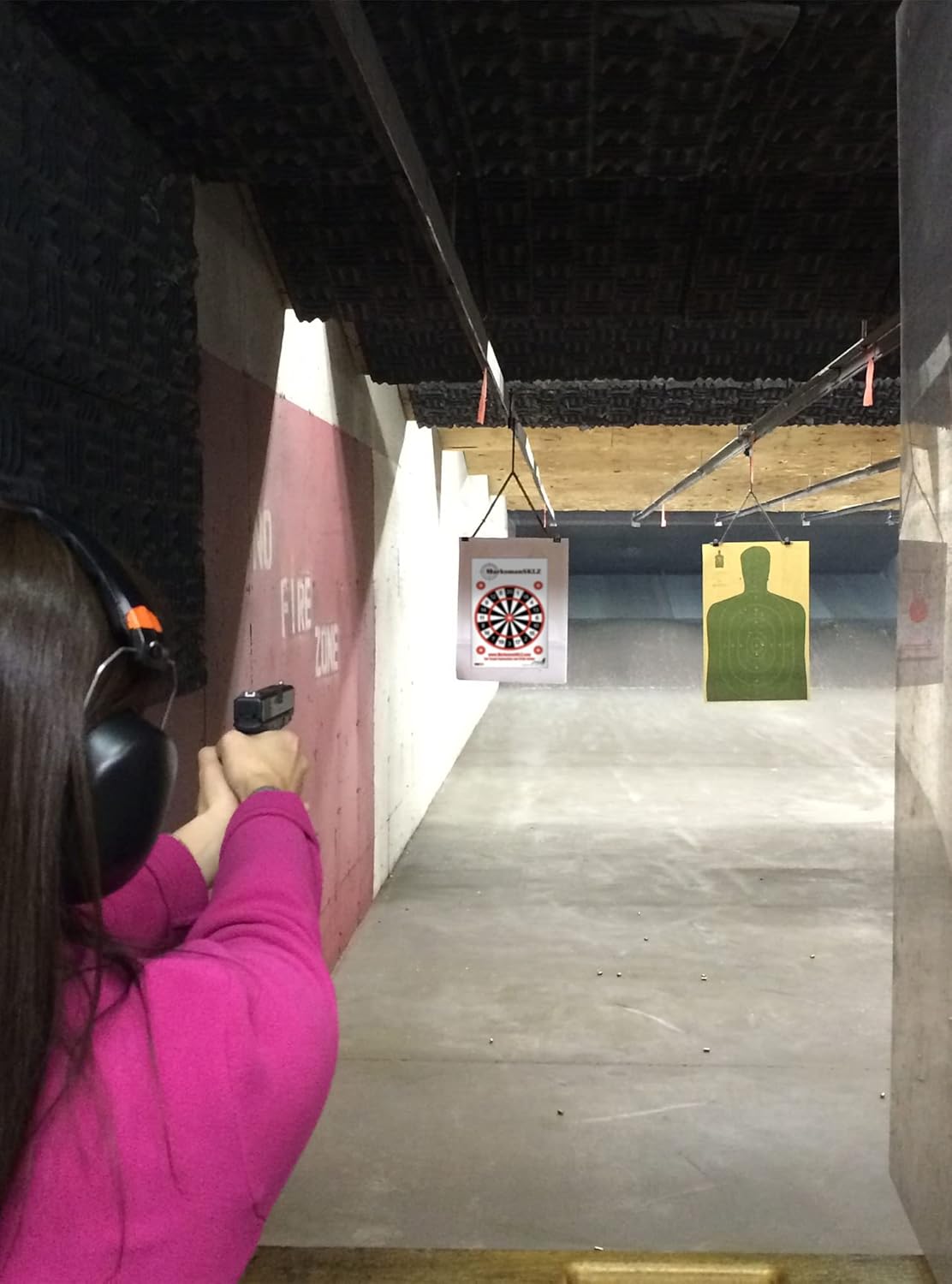 EZ2C Paper Targets for Shooting Range Bundle, Target Practice Shooting Paper for Gun Range, Handgun, Rifle, Pistol Game Targets, High Visibility, Indoor or Outdoor Range