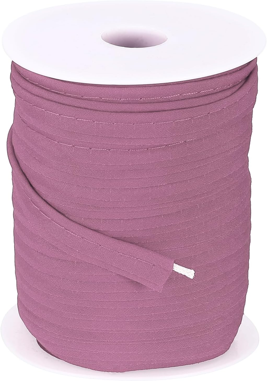 MECCANIXITY Piping Trim Bias Tape, 3/8 Inch 50 Yards Cotton Folding Binding Tape with Welting Cord, Decorative Sewing Trim for Home Decor Sewing DIY Crafting Clothing Fabric Edge, Red Violet