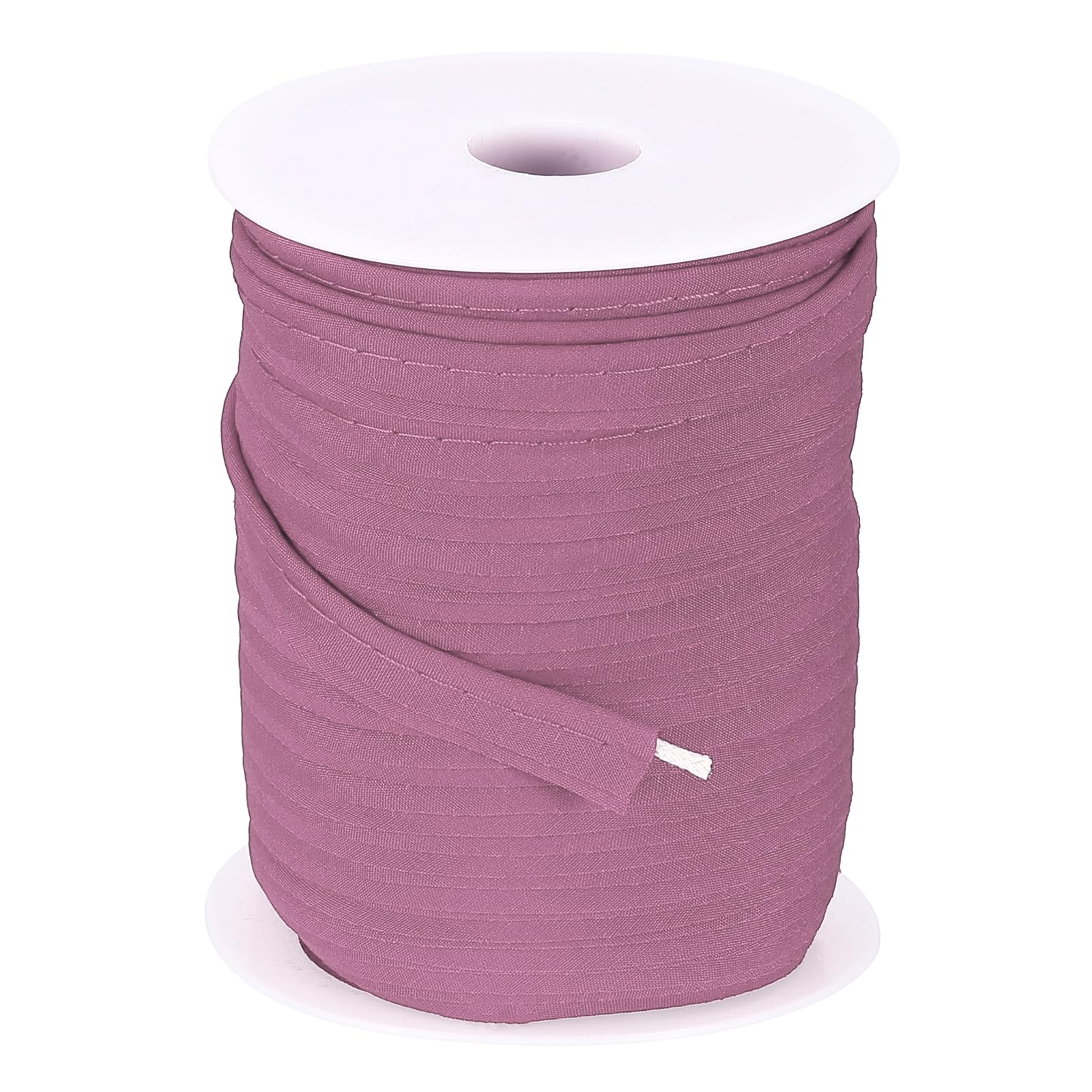 sourcing map Piping Trim Bias Tape, 3/8 Inch 50 Yards Cotton Folding Binding Tape with Welting Cord, Decorative Sewing Trim for Home Decor Sewing DIY Crafting Clothing Fabric Edge, Red Violet — image 1