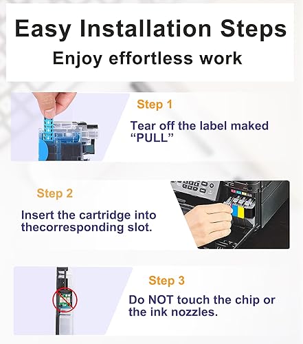 Miniatura 7 de Paquete de 10 cartuchos de tinta compatibles para LC61 LC65 LC-61 LC61BK LC65BKl repuesto Brother MFC-5890CN MFC-5895CW MFC-6490CW MFC-6890CDW