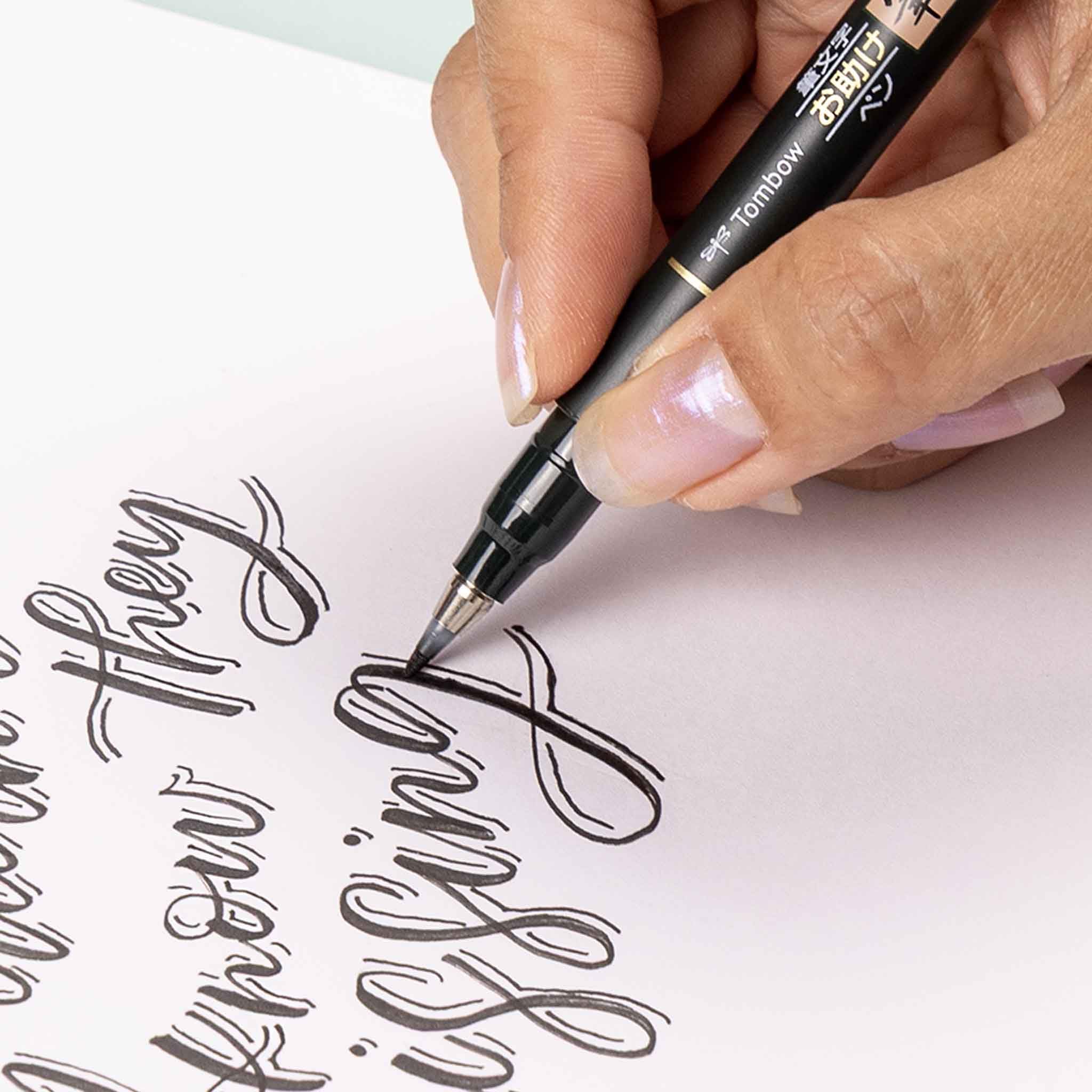 Amazon.com: Tombow 62039 Fudenosuke Brush Pens, 3-Pack. Soft, Hard