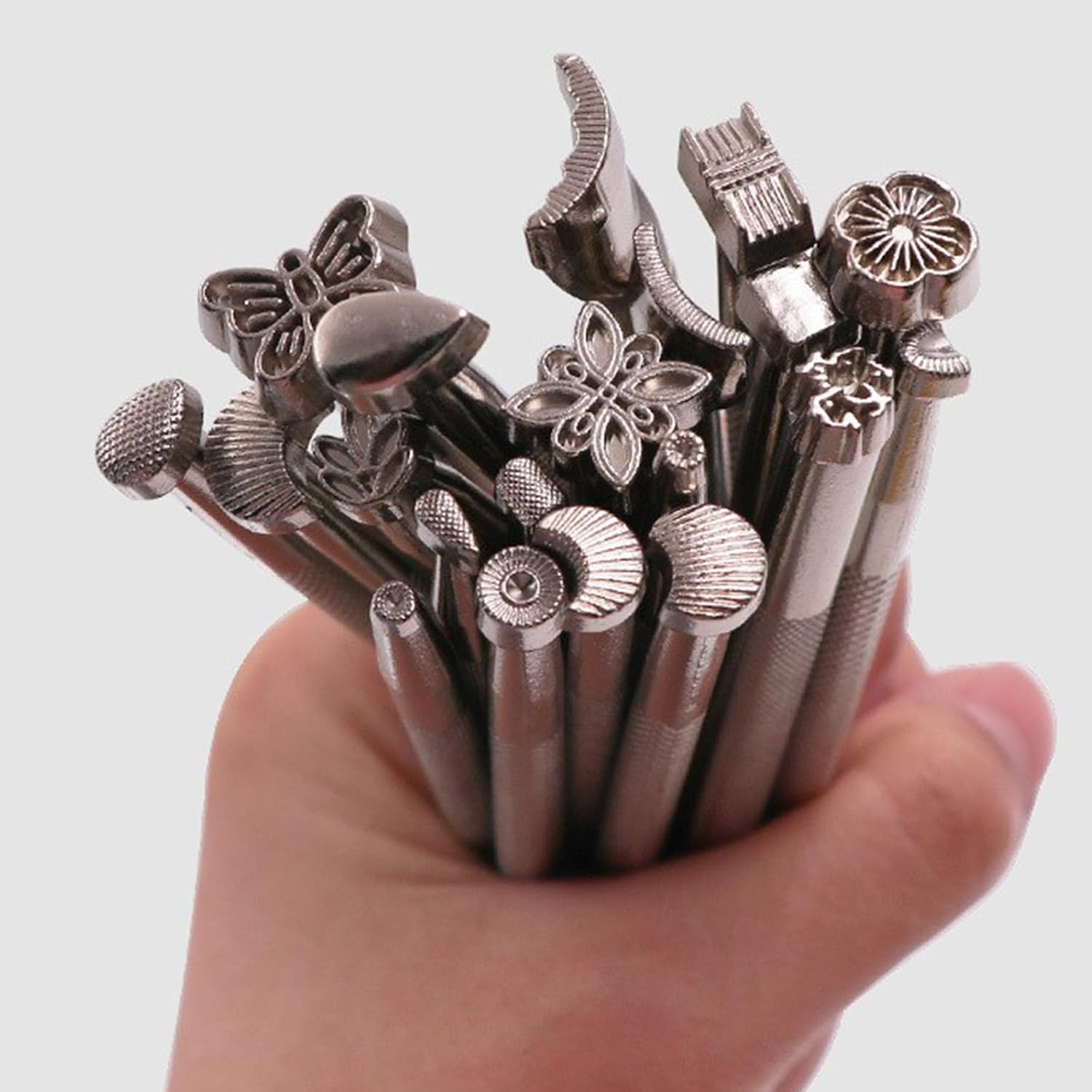 Leather Carving Embossing Tools Different Shape Saddle Making Stamp Tools Set Leather Carving Embossing Tools
