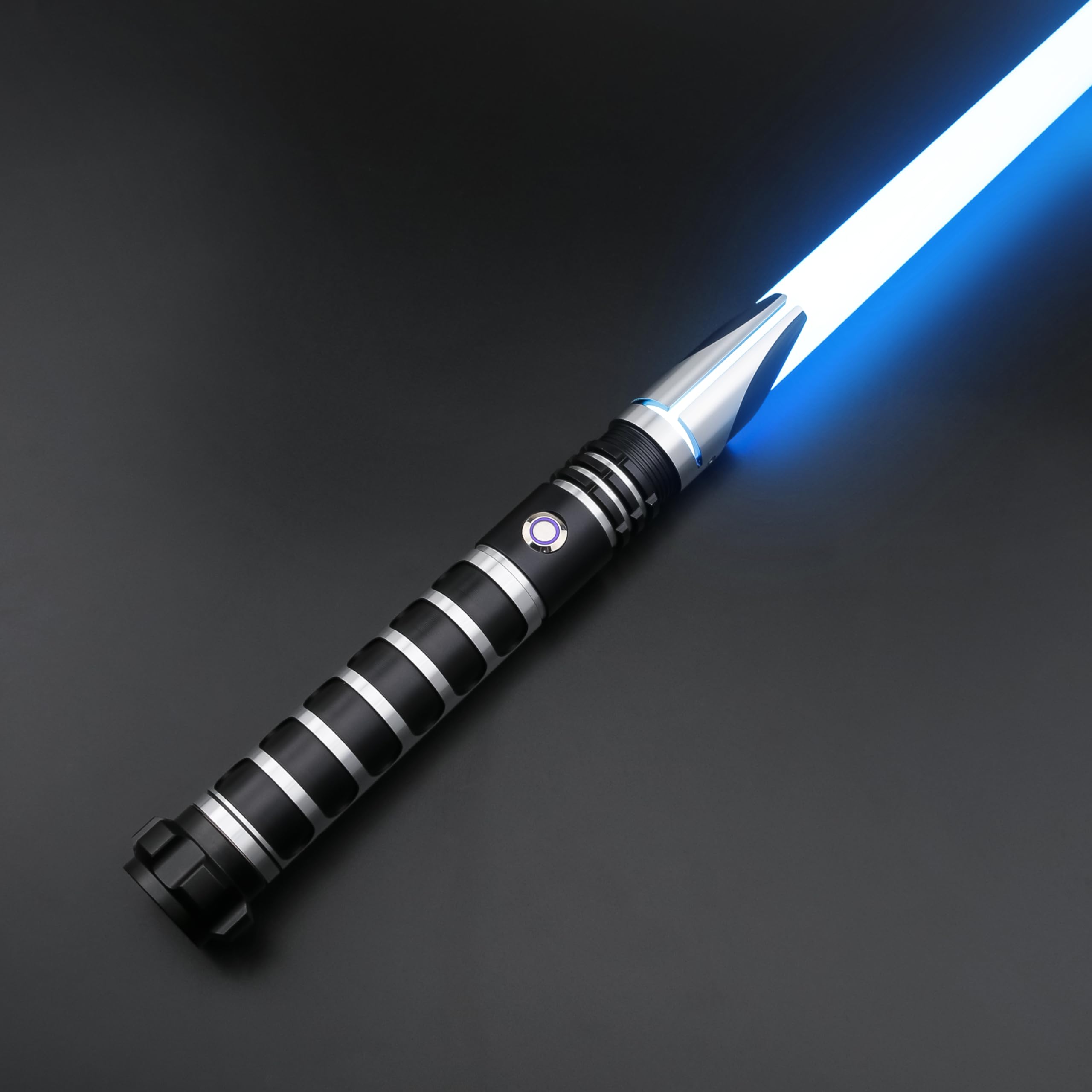 TXQ SABER RGB Lightsaber with Force FX 12 Colors Changeable, 16 Smooth Swing Sound Fonts,Gesture Control Light UP Saber for Adults and Kids Heavy Dueling (TSK-E37 Black)