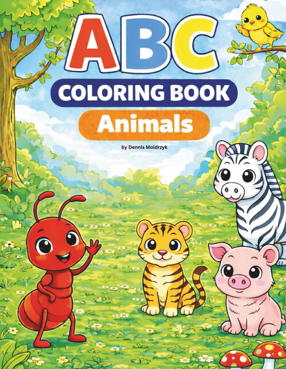ABC Coloring Book - Animals: Learn the alphabet the fun way - from A to Z with coloring pages