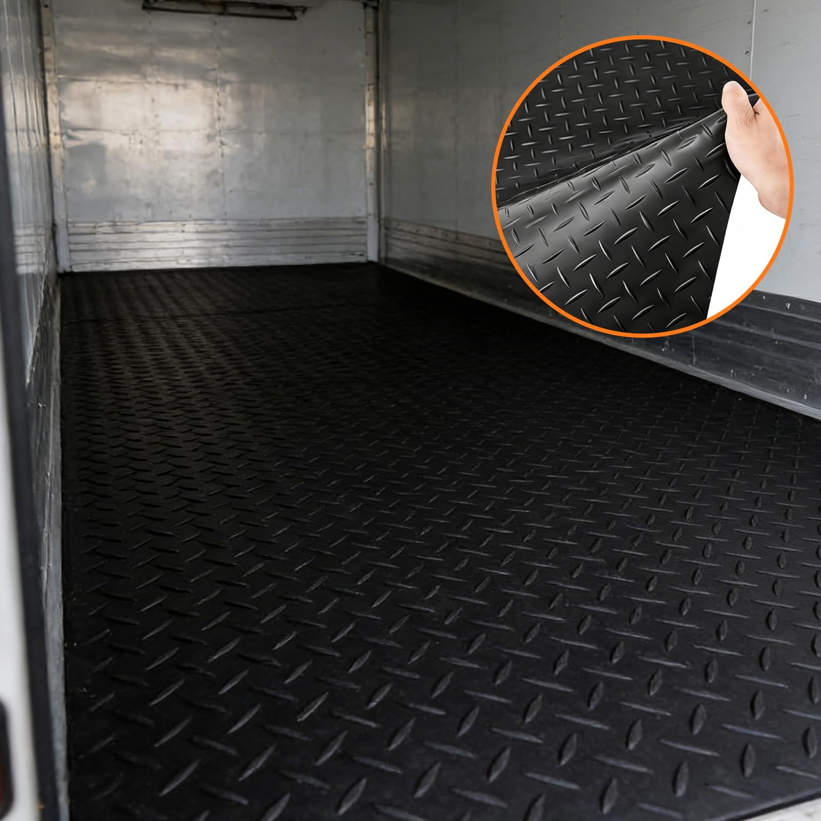 Gummimatte 1m x 1.5m Bodenschutzmatte Antirutschmatte für Garage, Werkstatt, Keller – Hochwertige Gummiläufer mit Rutschfester Oberfläche, wasserfest und einfach zu reinigen