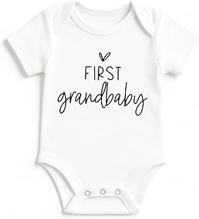 Bump and Beyond Designs Pregnancy Announcement, First Grandbaby Gift for Grandparents Infant Bodysuit