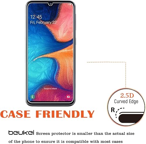 Miniatura 4 de Protector de pantalla para Samsung Galaxy A20E / A10E, 3 unidades, vidrio temperado (5.8 pulgadas), vidrio con dureza 9H