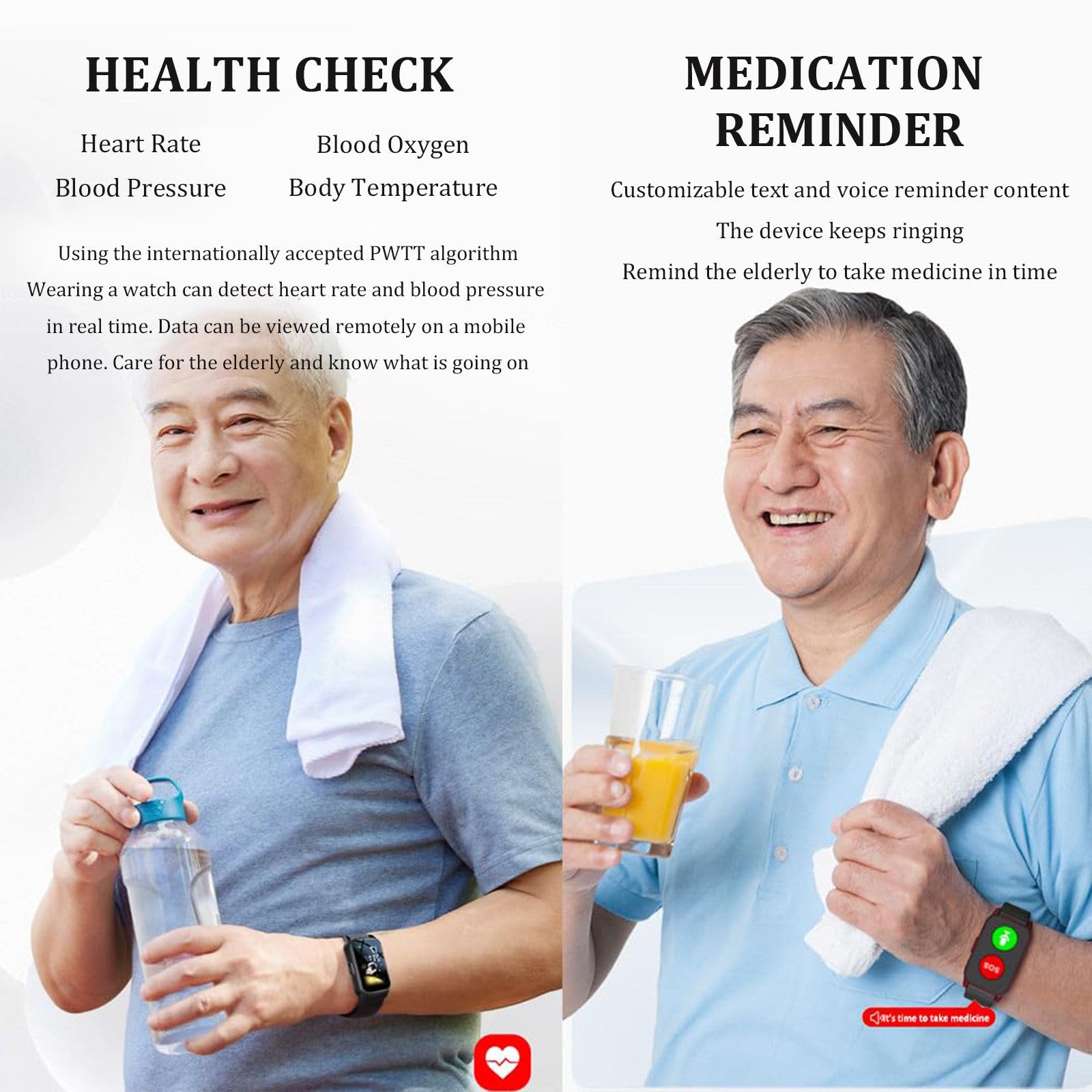 Reloj Inteligente para Mayores con Detección De Caídas A | Localizador Gps Para Casos De Demencia Y Alzheimer, Llamada Sos, Videollamada HD, Geovalla Y Monitor De Salud