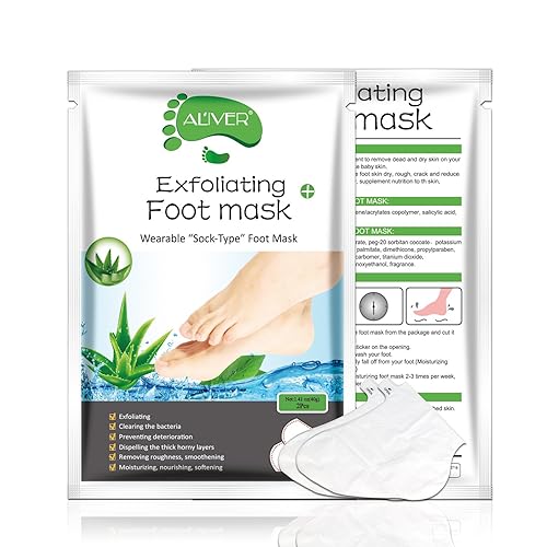 Miniatura 7 de Mascarilla exfoliante para pies, paquete de 3, exfoliante para piel muerta, removedor de callos de piel muerta, suave al tacto, pies suaves al
