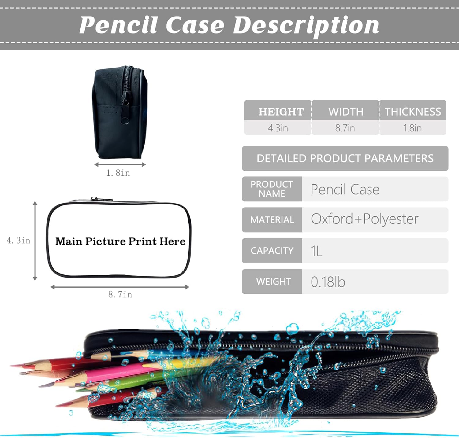 School Backpack Set for Girls Boys 3-in-1 Kids Teens Elementary Middle School Bookbag with Lunch Bag Pencil Case - Image 7