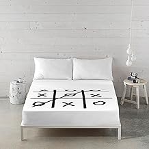 NATURALS ICEHOME - 3 Piece Bedding Set 150-100% Cotton Includes Top Sheet 230 x 270 cm + 2 Pillowcases 45 x 90 cm - 3N Stripe