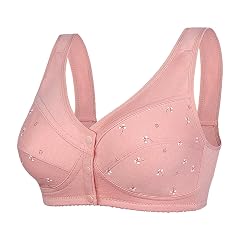 JOFOW Front Closing Bras for Older Women Ladies Bras Full Support for Older Women Daisy Bras for Older