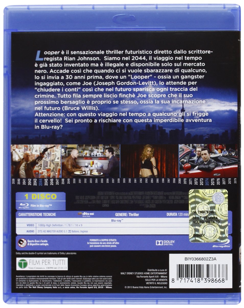 looper (blu-ray) blu_ray Italian Import image 2