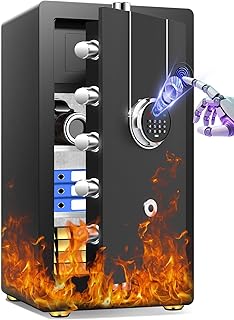 [𝟏𝐇 𝟏𝟕𝟎𝟎°𝐅] Large Fireproof Safe Biometric Safe Box [𝟗.2 𝐂𝐮 𝐅𝐭]