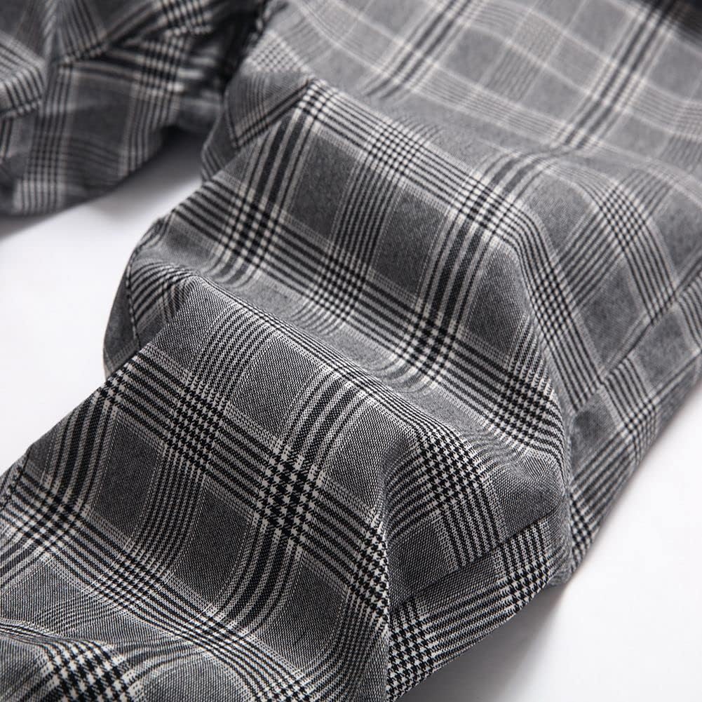 Keevoom Mens Stretch Skinny Flat-Front Fashion Style Comfy Solid Casual Slim Fit Business Dress Chinos Pants - Image 2