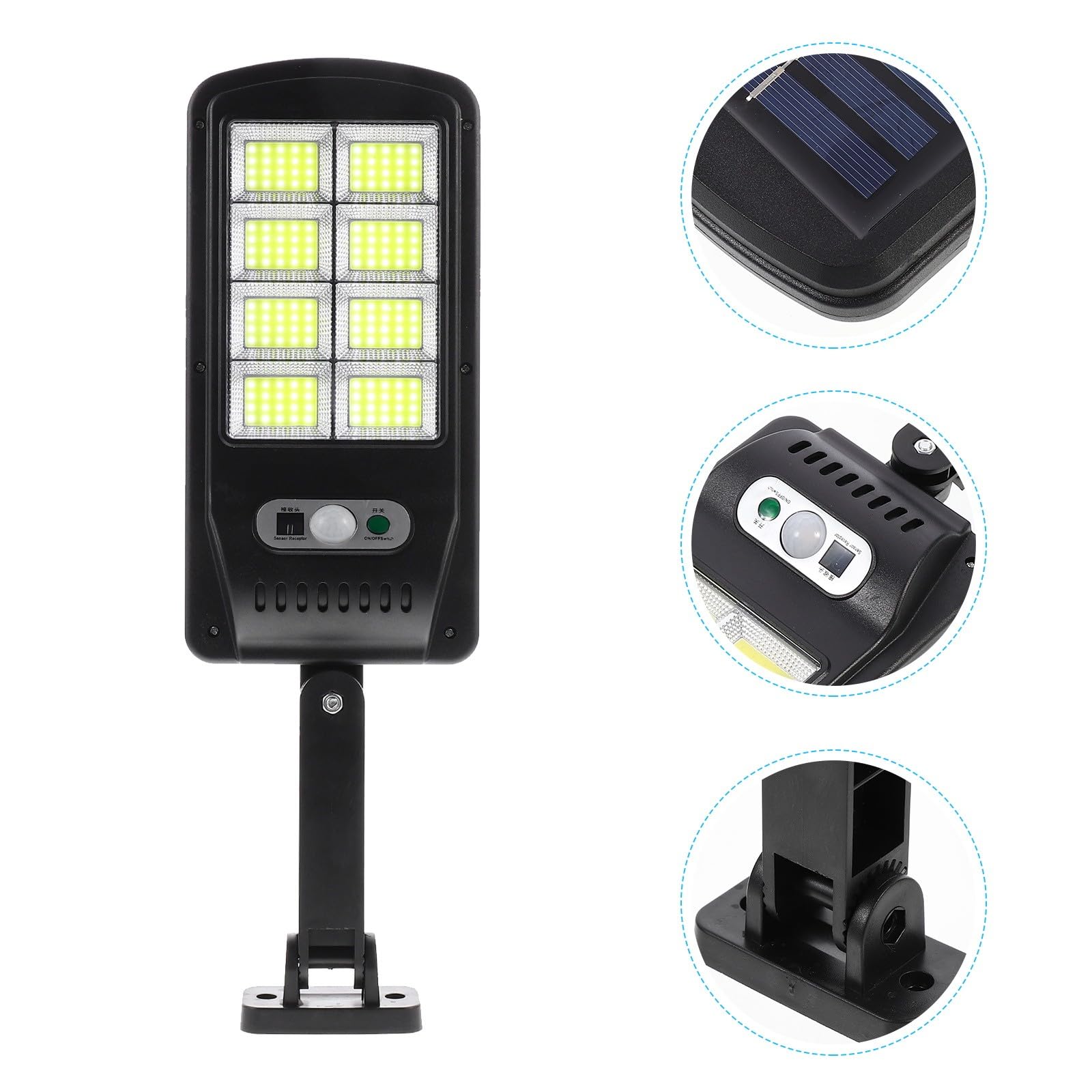 Zerodeko Outdoor Solar Wandleuchte mit Bewegungssensor LED Solarleuchte aus Abs für Garten und Terrasse Wetterbeständig und Robust