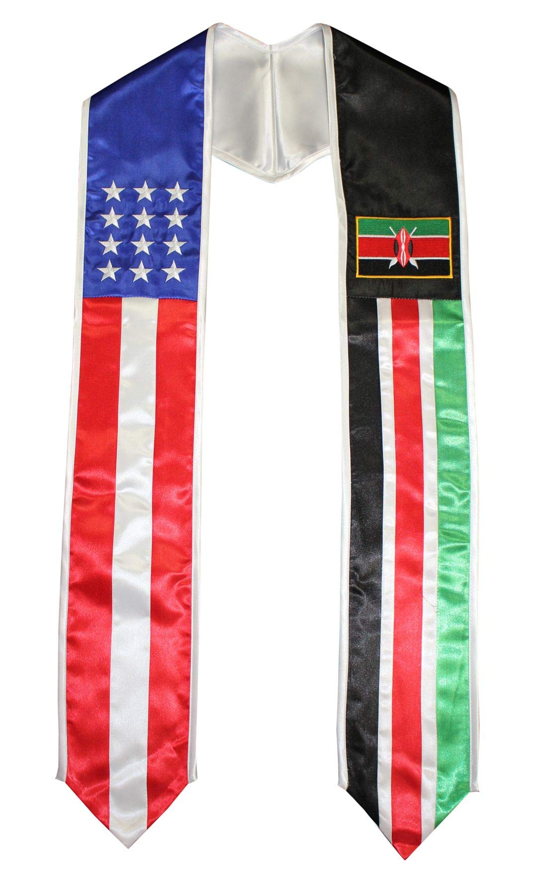 Del MexCountry and USA Flag Graduation Stole Sash International Graduate