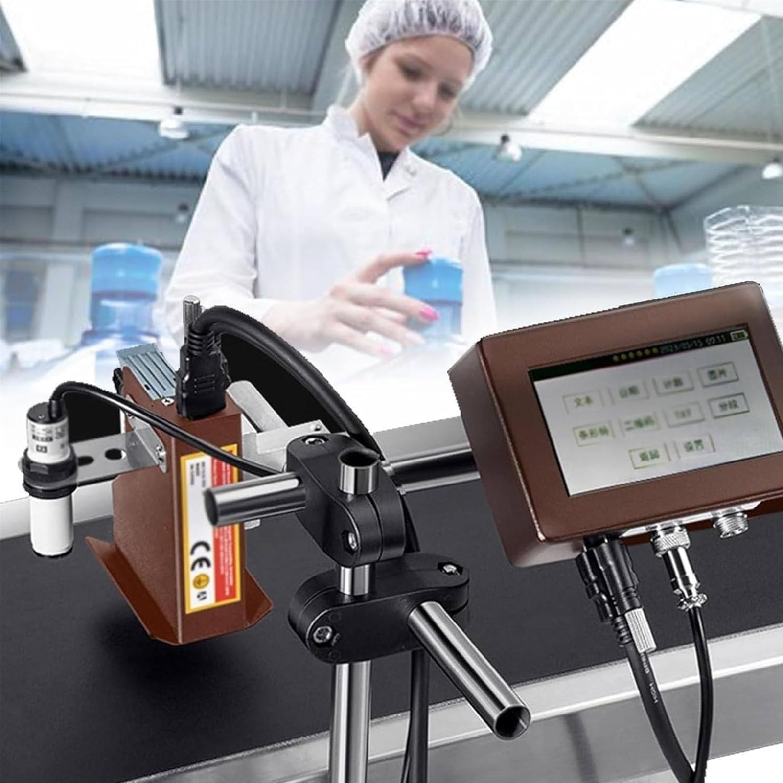 Impresoras Inyección Tinta Industriales,Impresora Pequeña Codificadora Inyección Tinta,Máquina Codificación Automática Línea Montaje En Línea Máquina Codificación 12.7mm