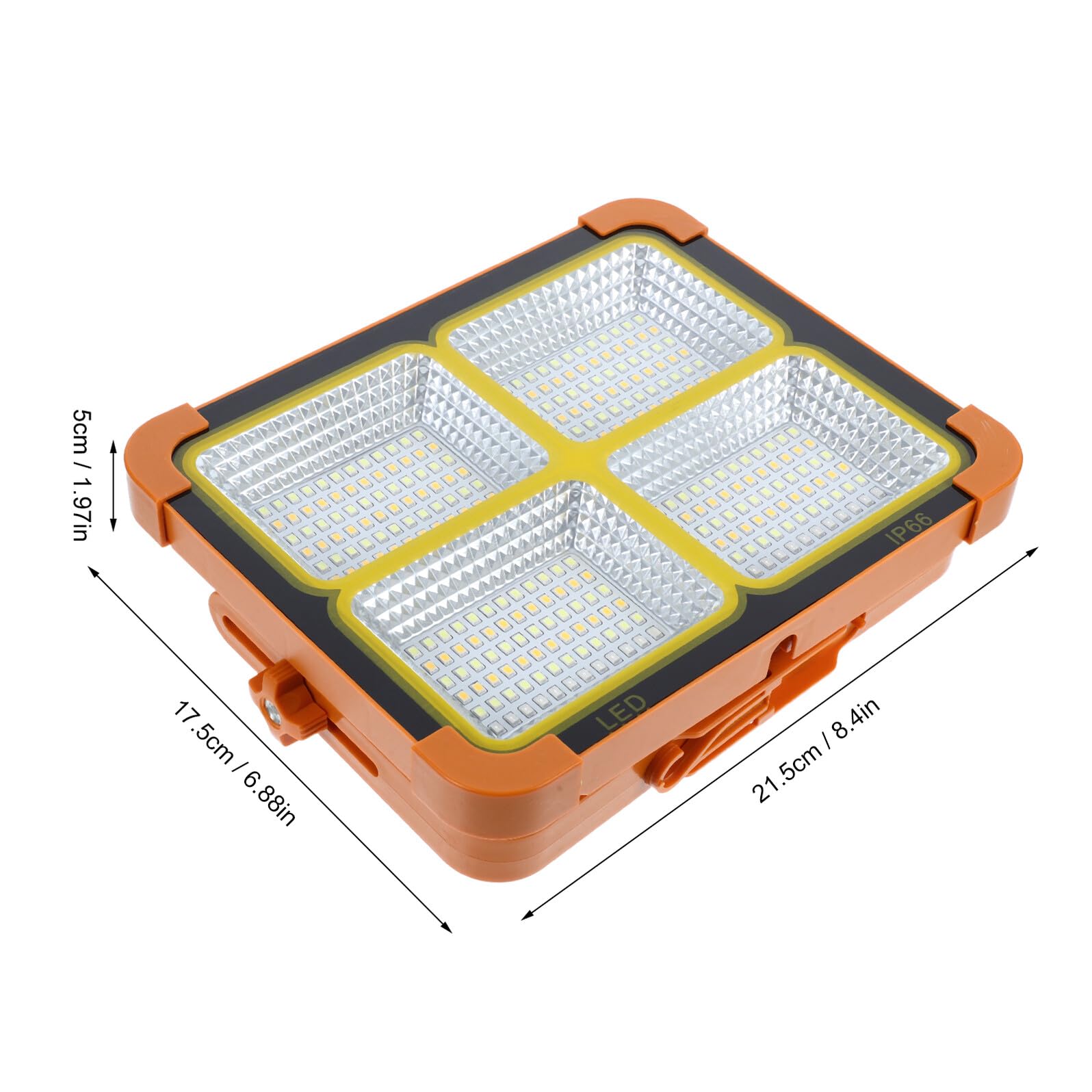 Solar Notlampe, Wiederaufladbare LED Lampe mit Magnet, 1 Satz