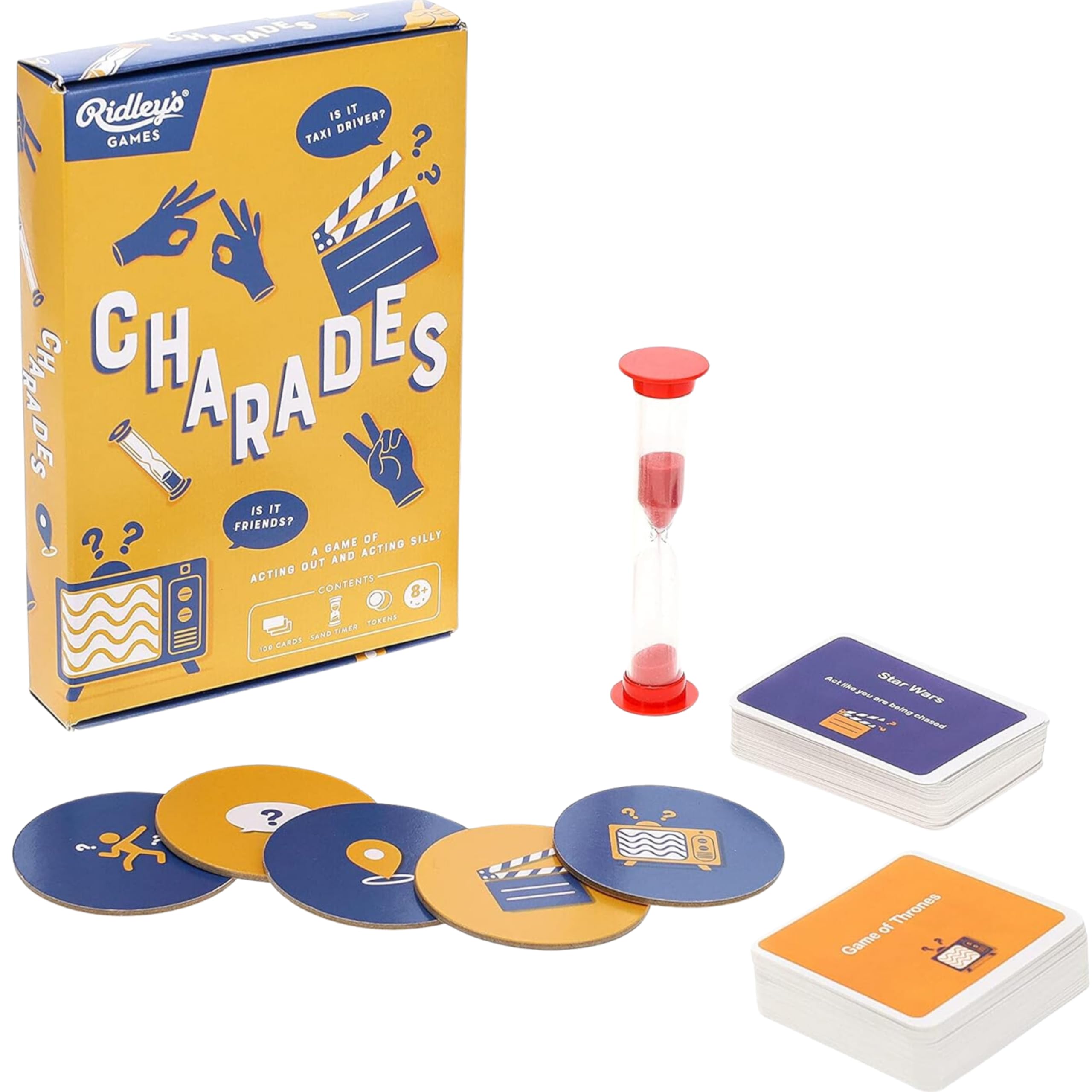 Ridley's | Charades | Party Game | Ages 8+ | 4+ Players | 20 Minutes Playing Time