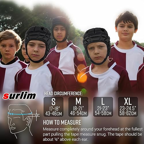 Miniatura 2 de Surlim Casco de rugby, protector para la cabeza, para fútbol, scrum, suave, protector para niños y jóvenes