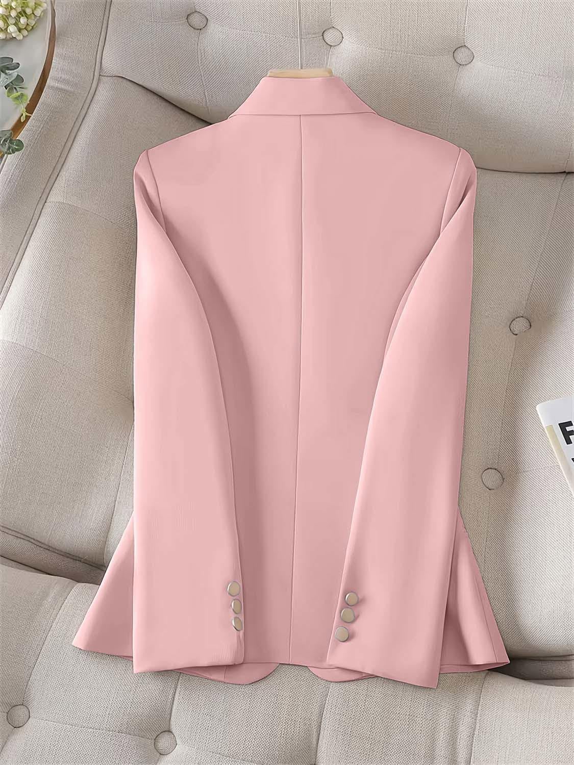Damska marynarka z jednym guzikiem, slim fit, płaszcz biurowy