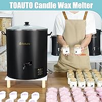 Vista 2 de TOAUTO Derretidor de cera digital comercial de 60 libras, máquina de fabricación de velas eléctrica extra grande de 30 L para control de temperatura