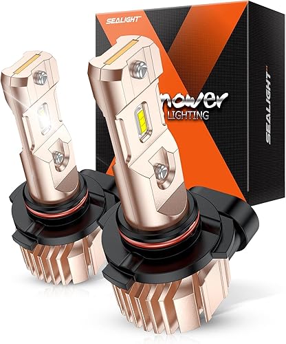 Miniatura 10 de SEALIGHT XF3A H11 Bombillas antiniebla, 10000LM 6500K blanco frío, 600% súper brillo, hasta 60000 horas de vida útil H16H9H8 bombillas halógenas