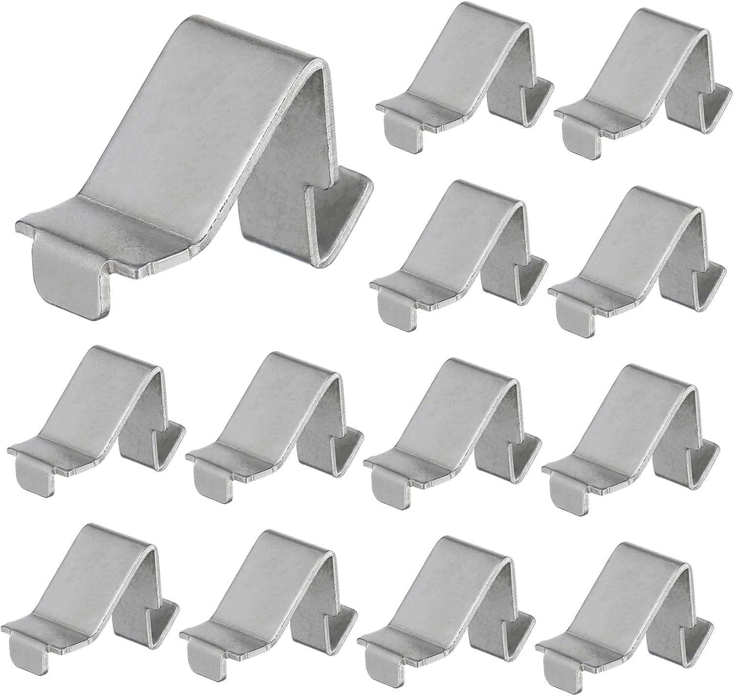 12 Pieces Metal Cabinet Shelf Clips Heavy Duty Reinforced Support Easy to Install for Filing Cabinets and Furniture
