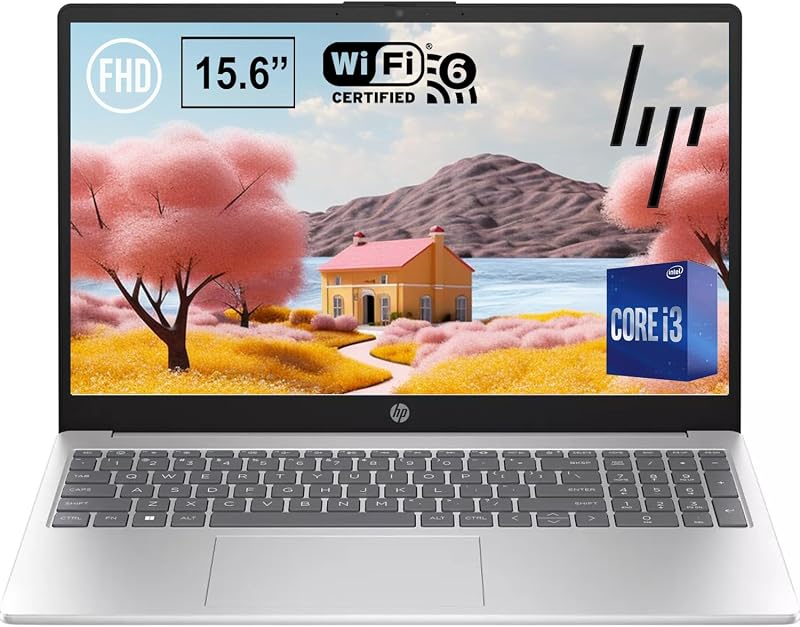 HP 15.6 Inch FHD Laptop | Intel Core 8-Core Processor | 32GB DDR4 RAM, 2TB SSD | Windows 11 Home | Silver | WiFi-6 | 720p True Vison Camera | Anti-Glare | Fast Charge | Intel UHD Graphics 770